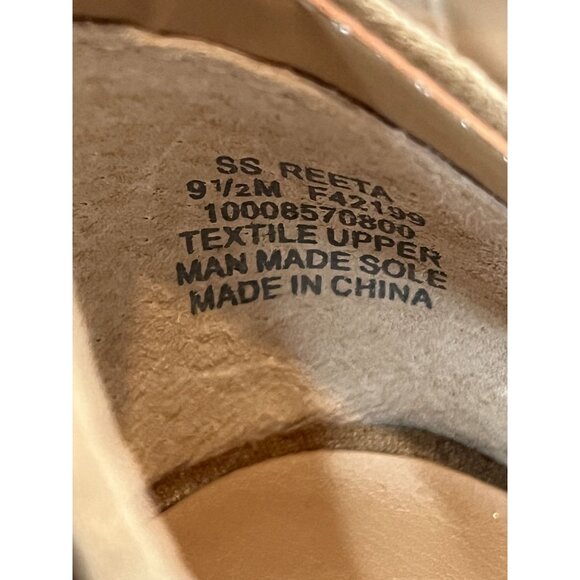 Sun + Stone Faux Suede Platform High Heel Sandals Women’s 9.5 Tan - Picture 6 of 15